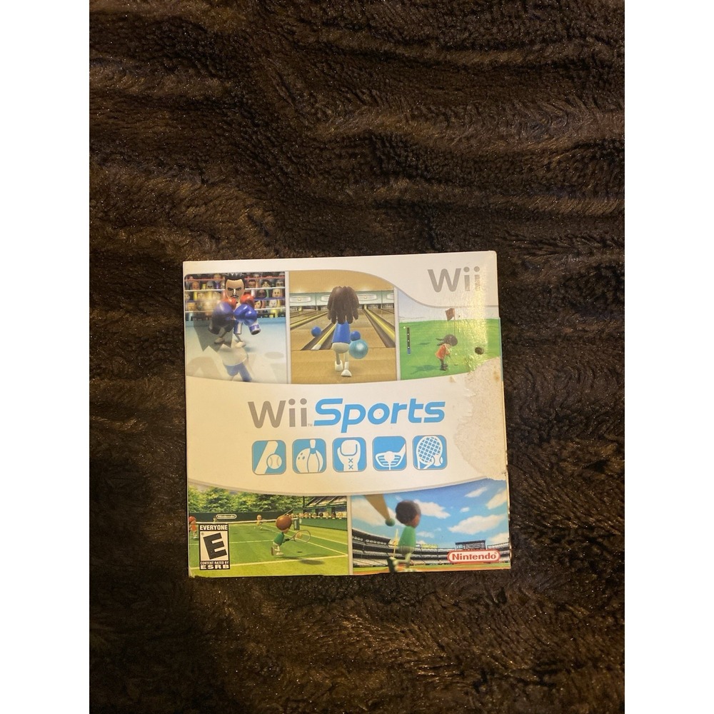 Wii Sports (Nintendo Wii, 2006) Complete CIB W/ Manual Cardboard Sleeve